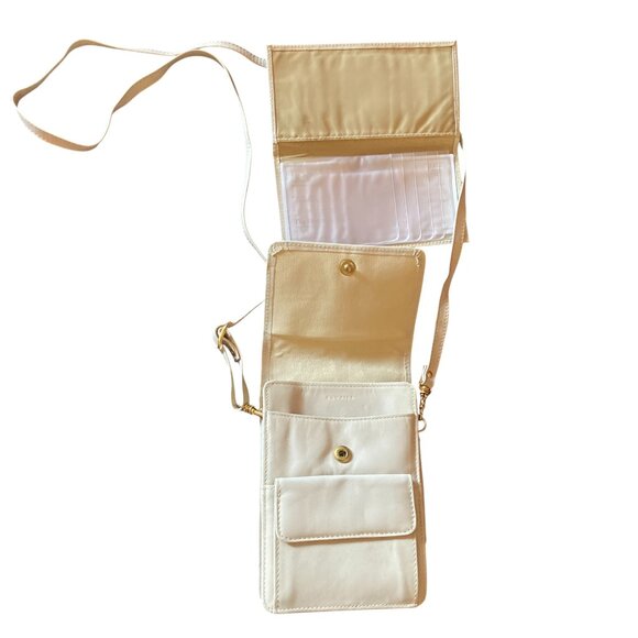 La Garde NWOT Beige Cowhide Leather Crossbody Bag Minimalist - Picture 4 of 8